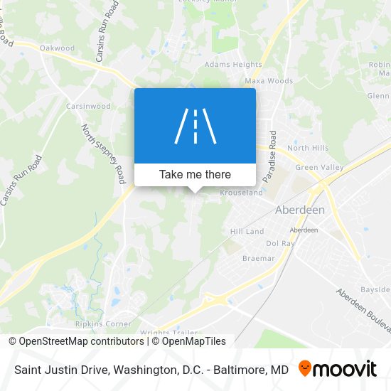 Mapa de Saint Justin Drive