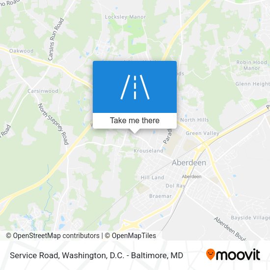 Mapa de Service Road