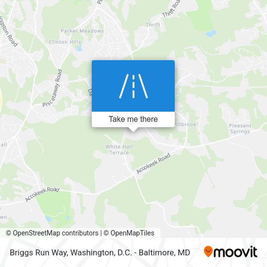 Briggs Run Way map