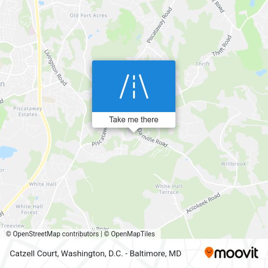 Catzell Court map