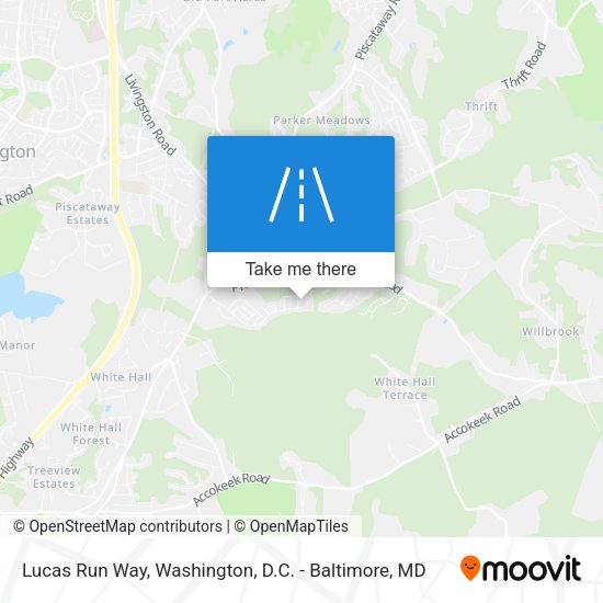 Lucas Run Way map