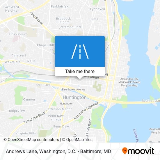 Andrews Lane map