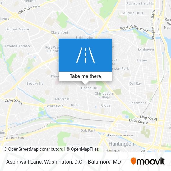 Mapa de Aspinwall Lane