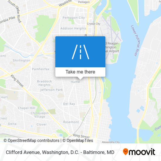 Clifford Avenue map