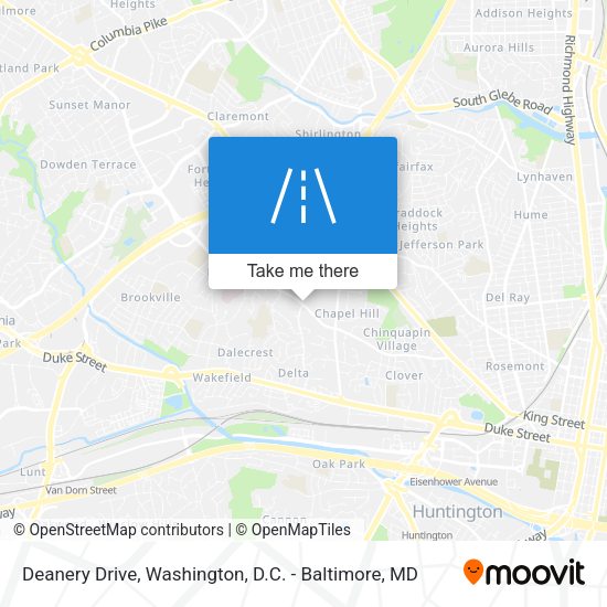 Deanery Drive map