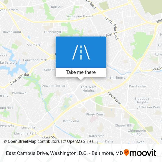 Mapa de East Campus Drive