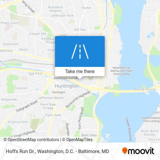 Hoffs Run Dr. map