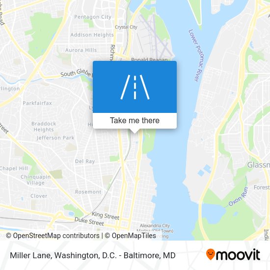 Miller Lane map