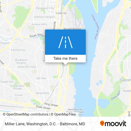 Miller Lane map