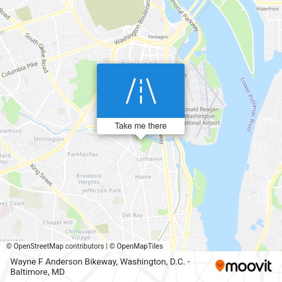 Wayne F Anderson Bikeway map