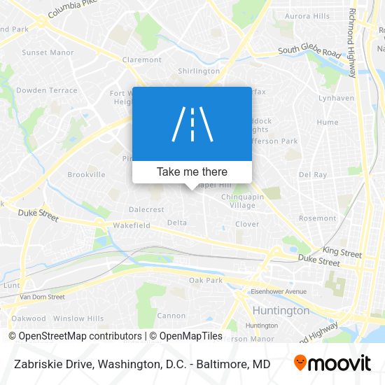 Zabriskie Drive map