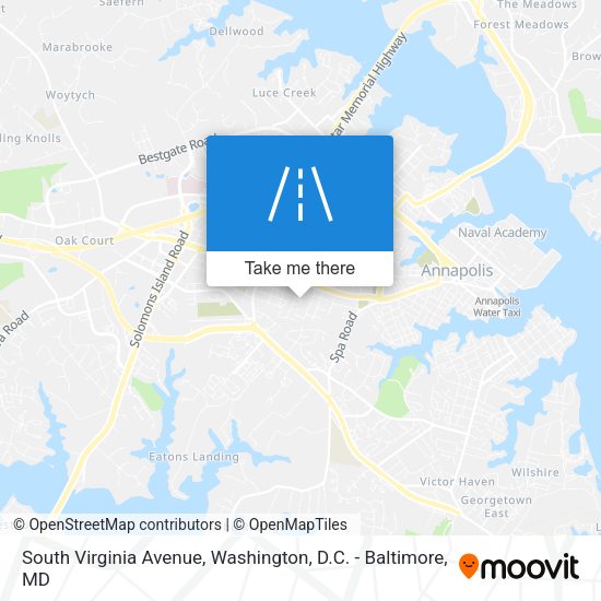 South Virginia Avenue map