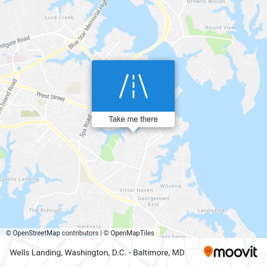 Wells Landing map