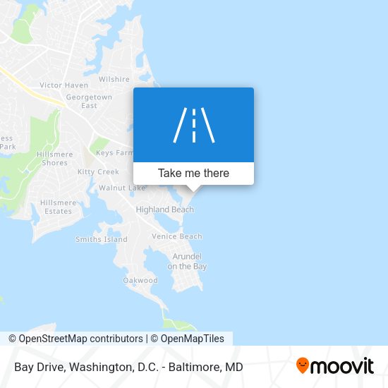 Bay Drive map