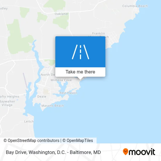 Bay Drive map