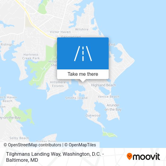 Mapa de Tilghmans Landing Way