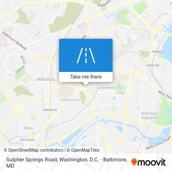 Mapa de Sulpher Springs Road
