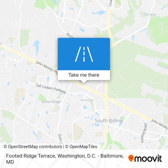 Footed Ridge Terrace map
