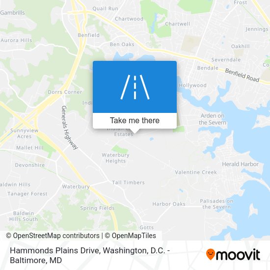 Hammonds Plains Drive map