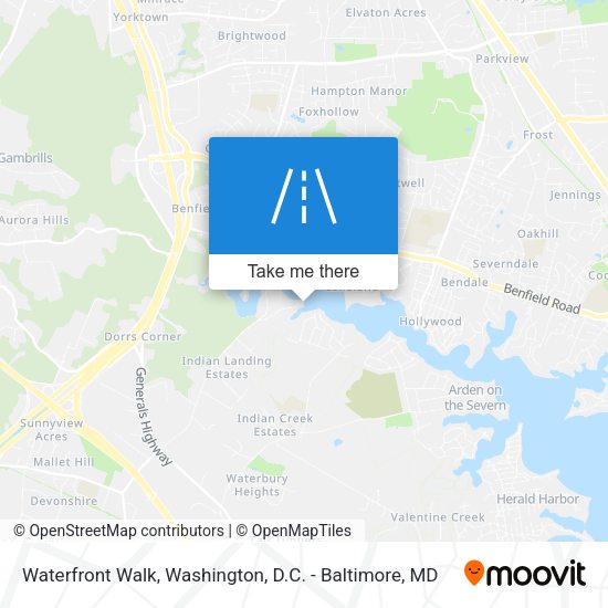 Waterfront Walk map