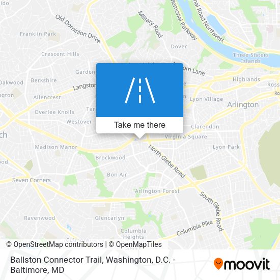 Ballston Connector Trail map