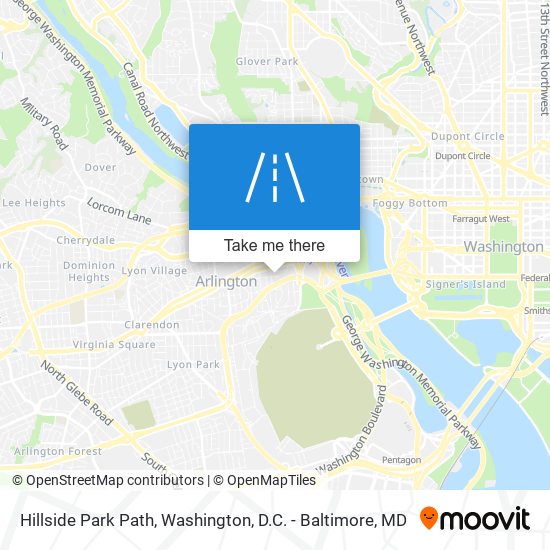 Hillside Park Path map