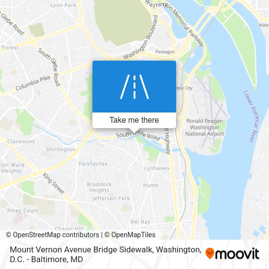 Mapa de Mount Vernon Avenue Bridge Sidewalk