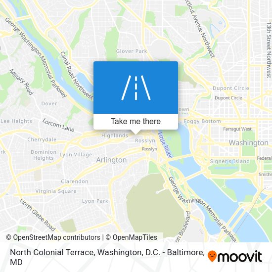 North Colonial Terrace map