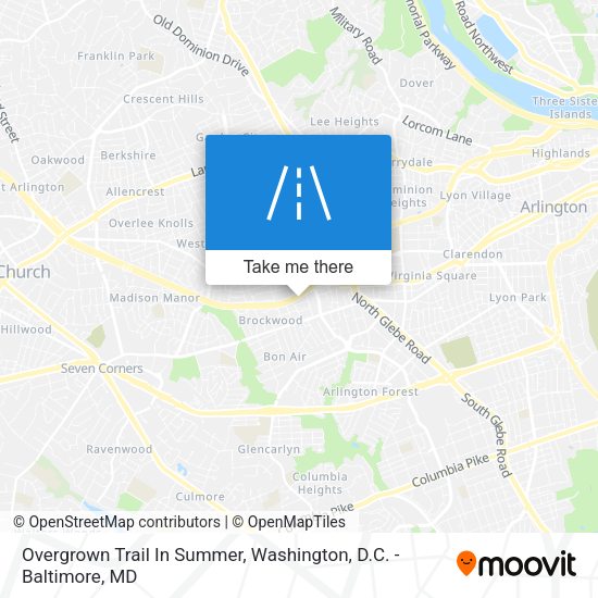 Overgrown Trail In Summer map