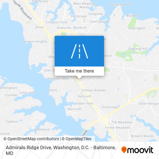 Admirals Ridge Drive map