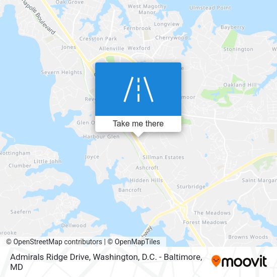 Mapa de Admirals Ridge Drive