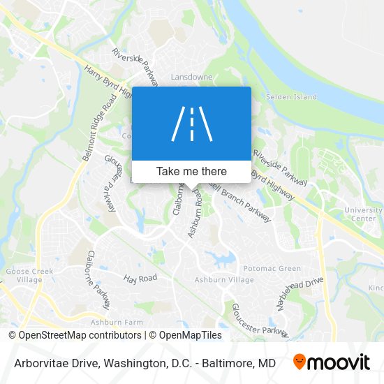 Mapa de Arborvitae Drive