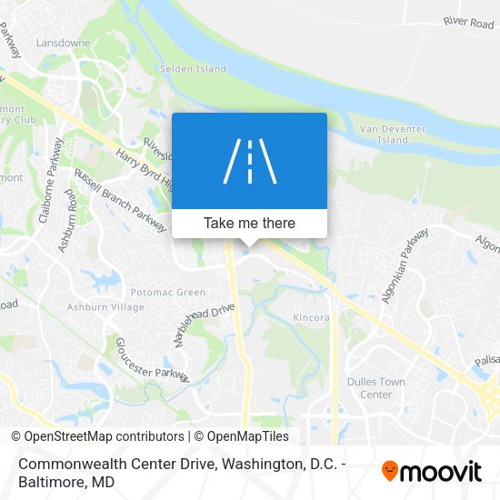 Commonwealth Center Drive map