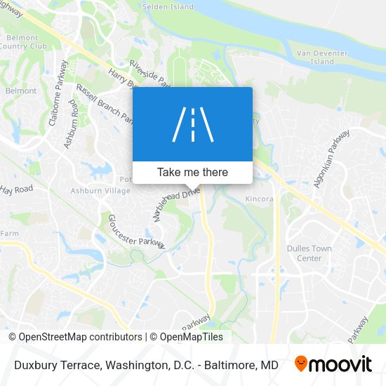 Duxbury Terrace map