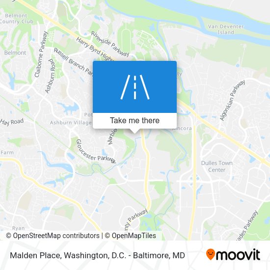 Mapa de Malden Place
