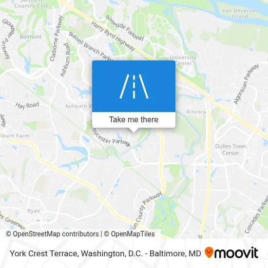 York Crest Terrace map