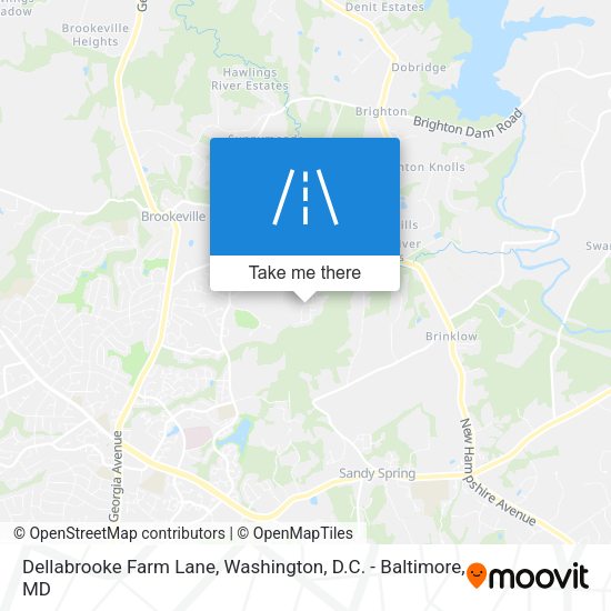 Dellabrooke Farm Lane map