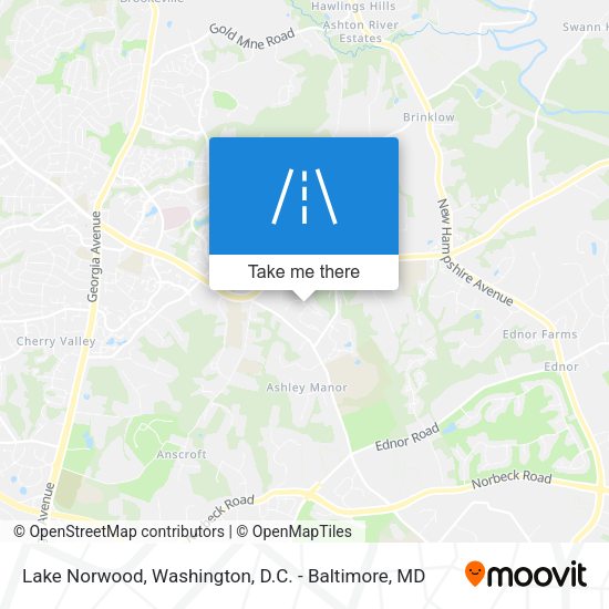 Lake Norwood map