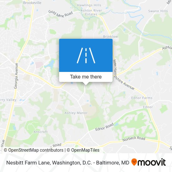 Mapa de Nesbitt Farm Lane