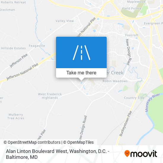Mapa de Alan Linton Boulevard West