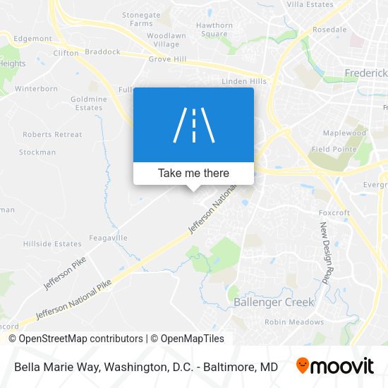 Bella Marie Way map