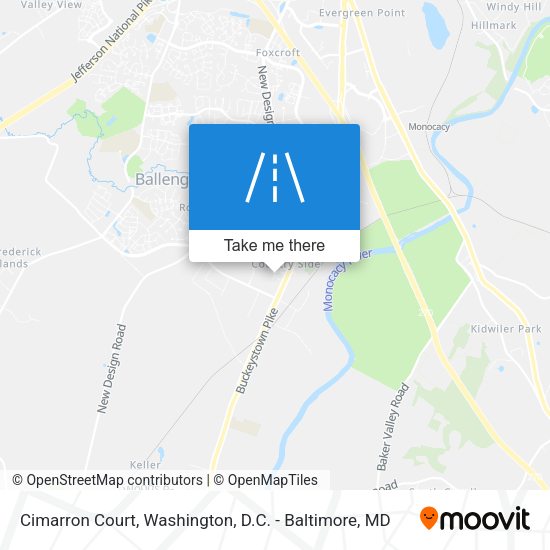 Cimarron Court map