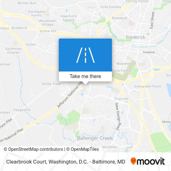 Clearbrook Court map