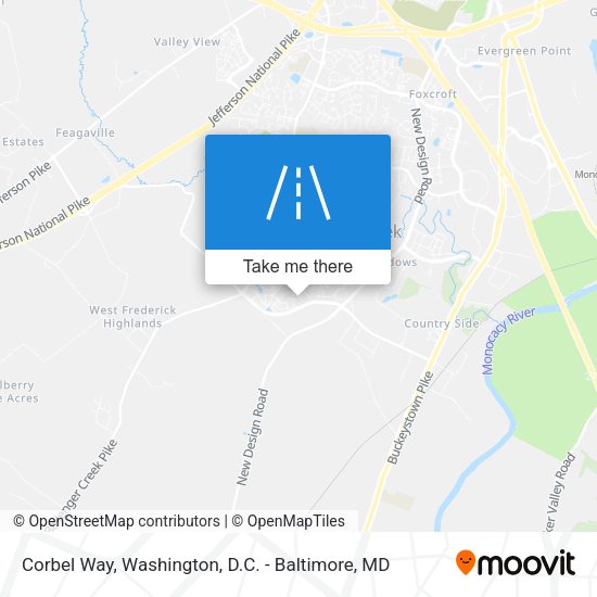 Corbel Way map