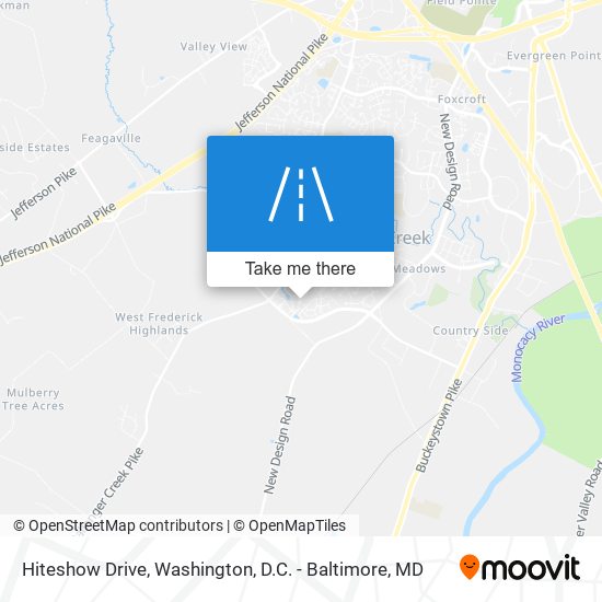 Hiteshow Drive map
