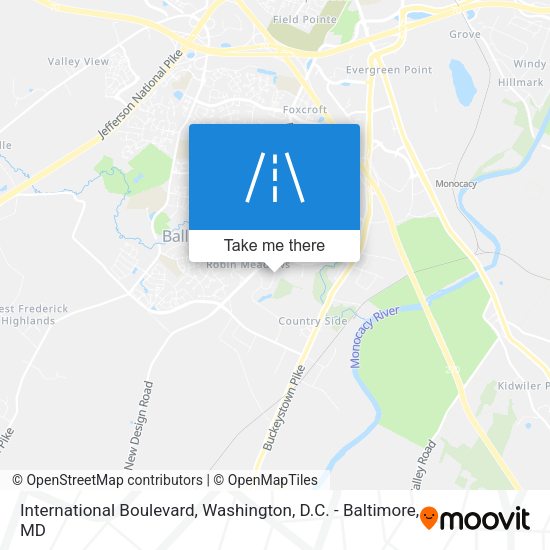 International Boulevard map