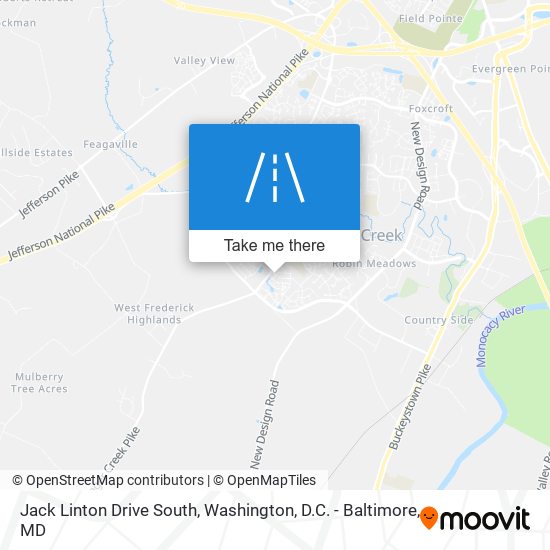Jack Linton Drive South map