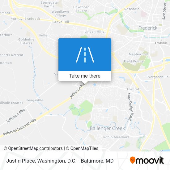 Justin Place map