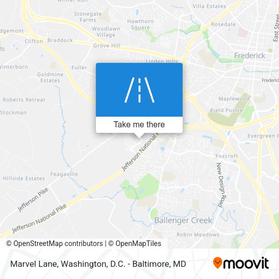 Marvel Lane map
