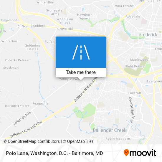 Polo Lane map